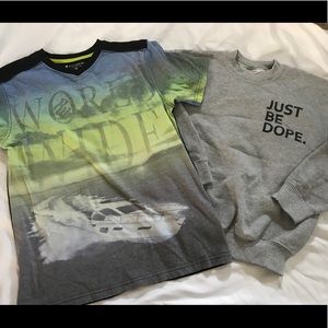 Bundle of boys shirts